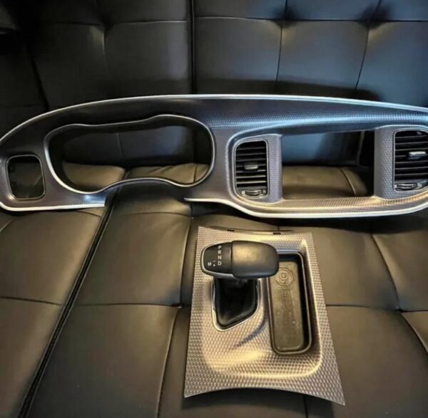 Dashboard and shifter interior trim
